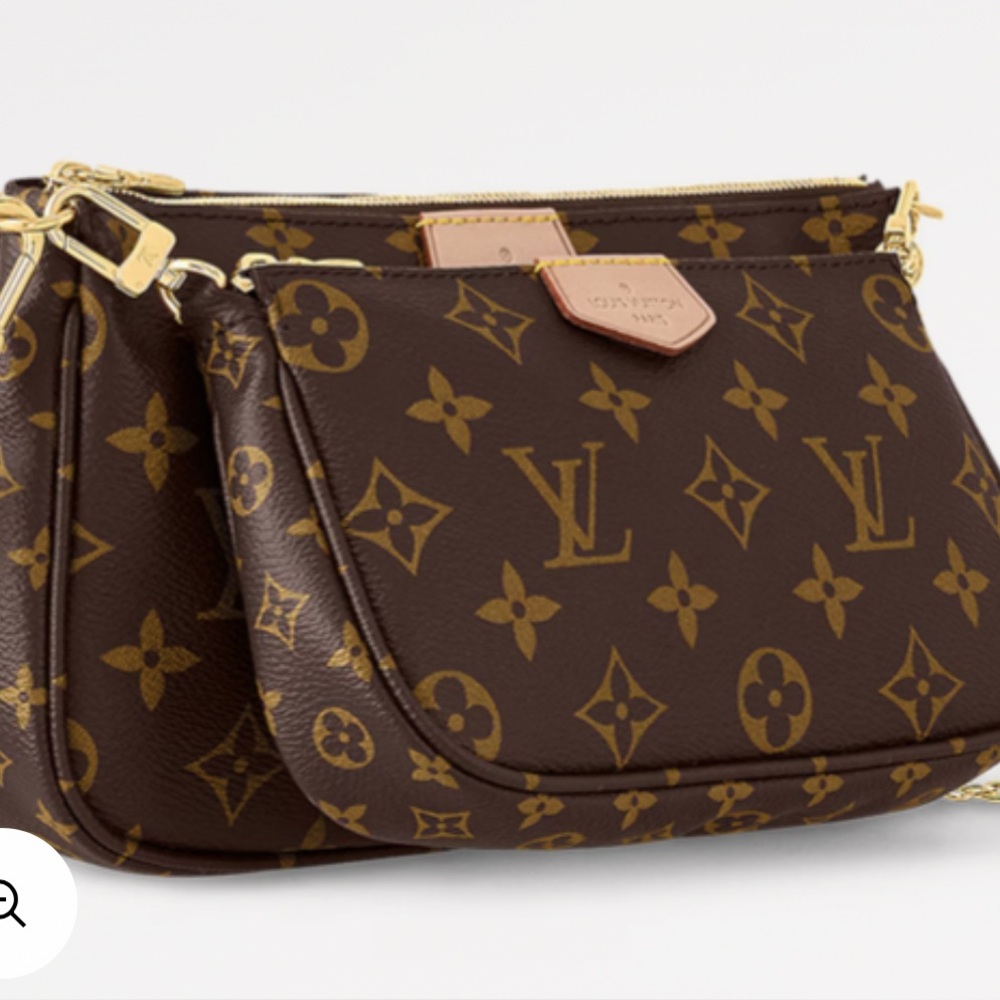 Louis Vuitton Monogram Bag with Pink and Gold Accents